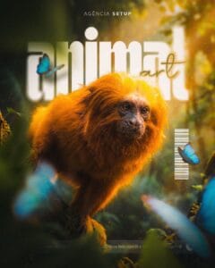 Design gráfico estilo Animal Art prática na Formação Designer