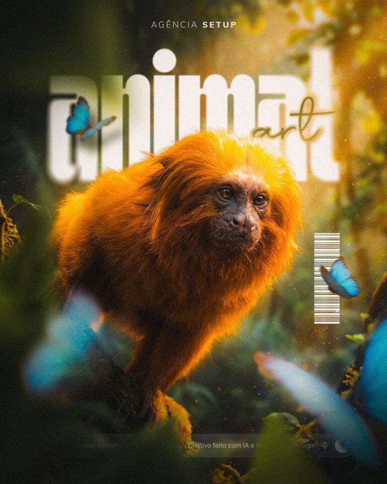 Design gráfico estilo Animal Art prática na Formação Designer